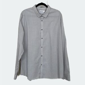 Calvin Klein mens long sleeve button down dress shirt | size XX …